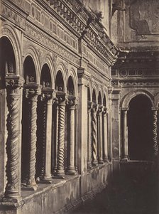 Cloisters of St. Paul's, the Basilica, Outside the Walls of Rome, by 1858. Creator: Robert MacPherson.