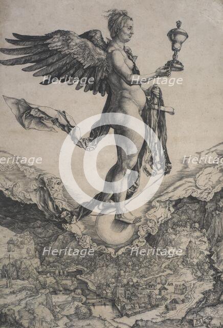 Nemesis (the Great Fortune), c.1502. Creator: Albrecht Durer.