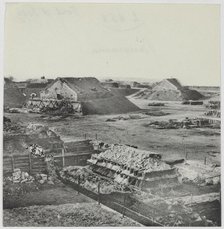 Panorama of the fort of Issy-les-Moulineaux, 1871. Creator: Hippolyte Blancard.