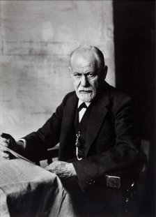 Portrait of Sigmund Freud, 1926. Creator: Schmutzer, Ferdinand (1870-1928).
