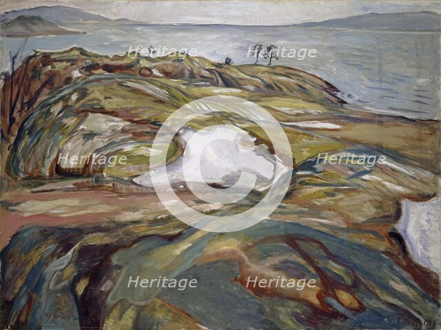 Coastal Landscape , 1918. Creator: Munch, Edvard (1863-1944).