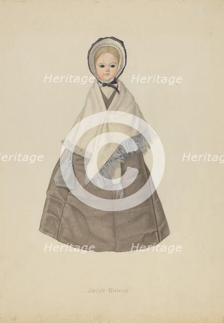 Quaker Doll, 1935/1942. Creator: Jacob Gielens.