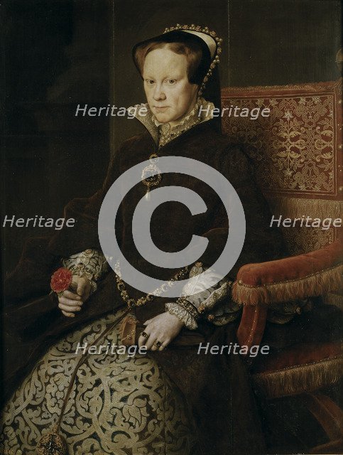 Portrait of Mary I of England, 1554. Artist: Mor, Antonis (Anthonis) (c. 1517-1577)