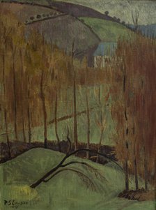 Poplar Hill (La Colline aux peupliers) , 1907. Creator: Sérusier, Paul (1864-1927).