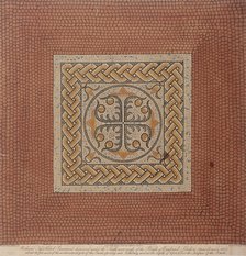 Roman tessellated pavement beneath Bank of England, London, 1806. Artist: Anon