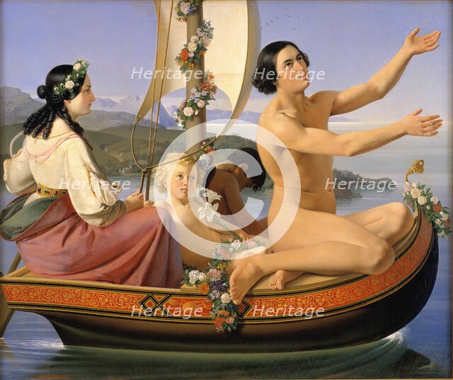 Youth. From the series "The Four Ages of Man", 1840-1845. Creator: Blunck, Ditlev (Detlef) (1798-1854).