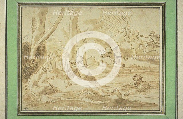 Jupiter and Antiope. Creator: Poussin, Nicolas (1594-1665).