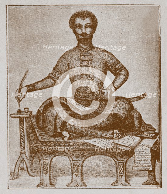 Prince Vakhushti of Kartli (1696-1757). Artist: Anonymous  