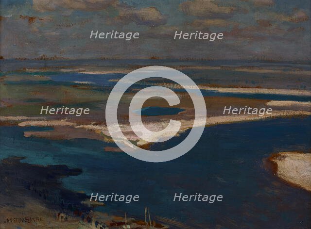 The Dnieper River in Blue, 1904. Creator: Jan Stanislawski.