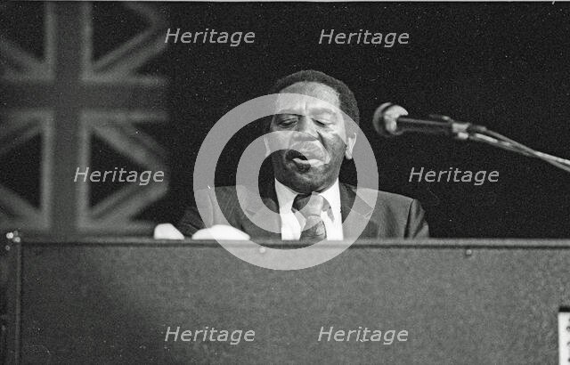 Jimmy Smith, Philip Morris Jazz. Festival. Dominion Theatre. London, Nov 1985. Creator: Brian O'Connor.