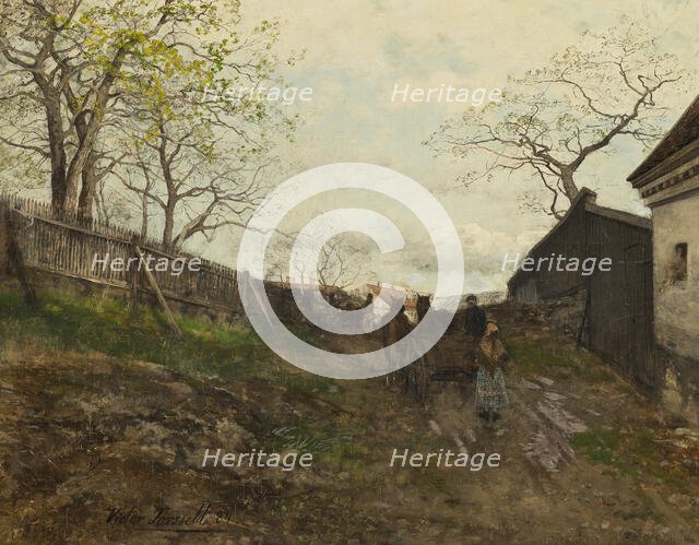 Spring Landscape, 1884. Creator: Victor Forssell.