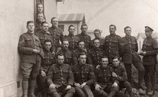 Soldiers in uniform, 1918. Artist: Unknown