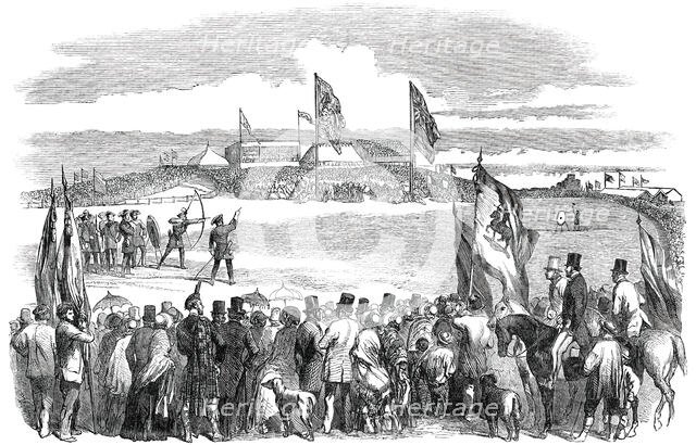 Fete of the Royal Company of Archers, on the Links of Montrose, 1850. Creator: Unknown.