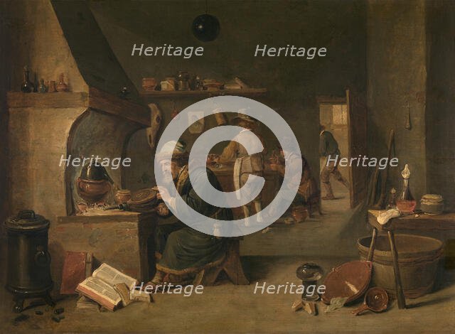 Alchemist, c1640-1690. Creator: David Teniers II.