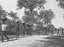 ''Caravane de porteurs Senoufos; L'Ouest Africain', 1914. Creator: Unknown.