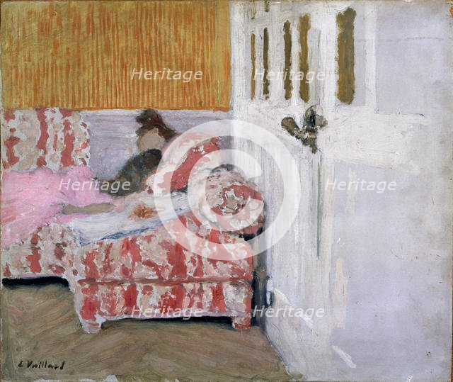'[On the Sofa (The white room)', 1890-1893.  Artist: Edouard Vuillard