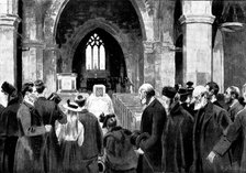 The Funeral of Mr. Gladstone: the lying-in-state in Hawarden Church, 1898. Creator: Unknown.