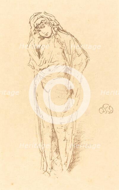 Draped Figure, Standing, 1891. Creator: James Abbott McNeill Whistler.
