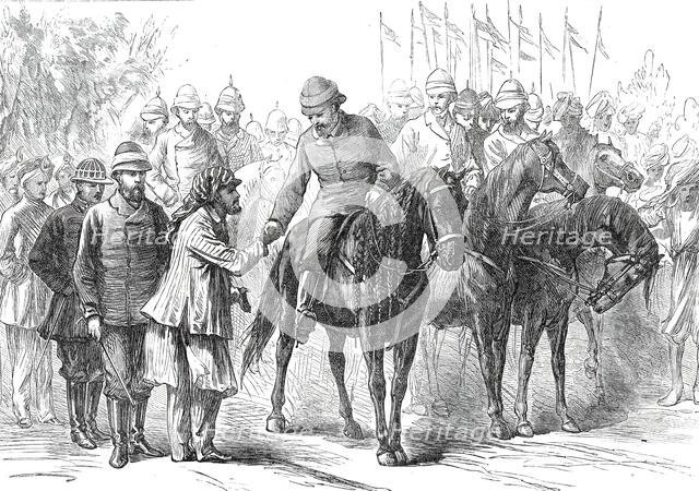 The Prince of Wales in the Terai: Meeting with Sir Jung Bahadoor...1876. Creator: Unknown.