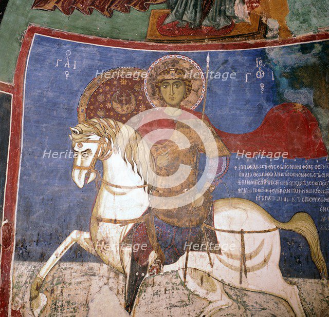 Wall-painting of St George, 3rd century. Artist: Unknown