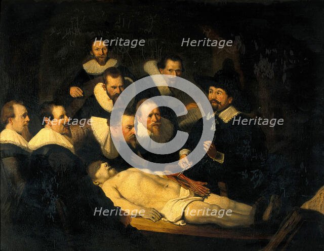 The anatomy of Dr Nicolaes Tulp. Creator: Rembrandt Harmenszoon van Rijn, 1606-1669 (After).