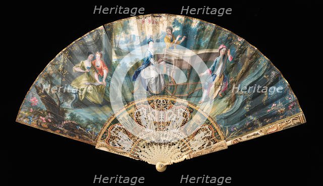 Fan, 1840-60. Creator: Unknown.