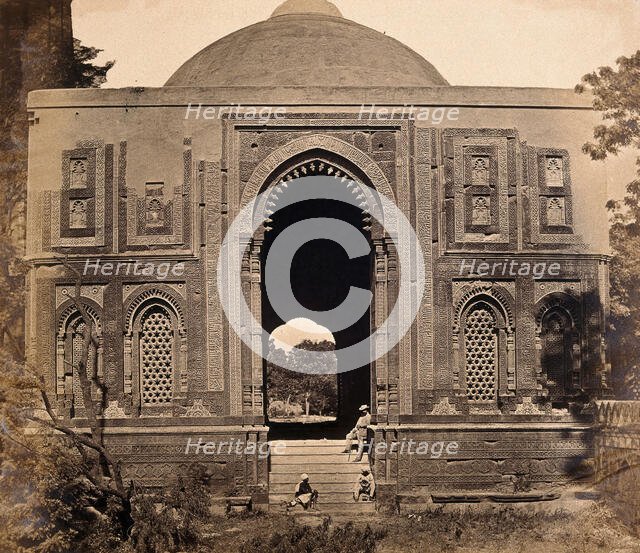 India: a tomb in Kootub near Delhi, c1858. Creator: Felice Beato.