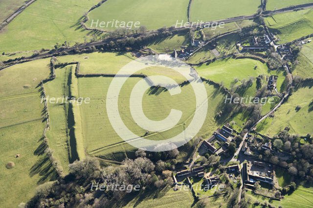Promontory fort on Barrow Hill, Somerset, 2019. Creator: Damian Grady.