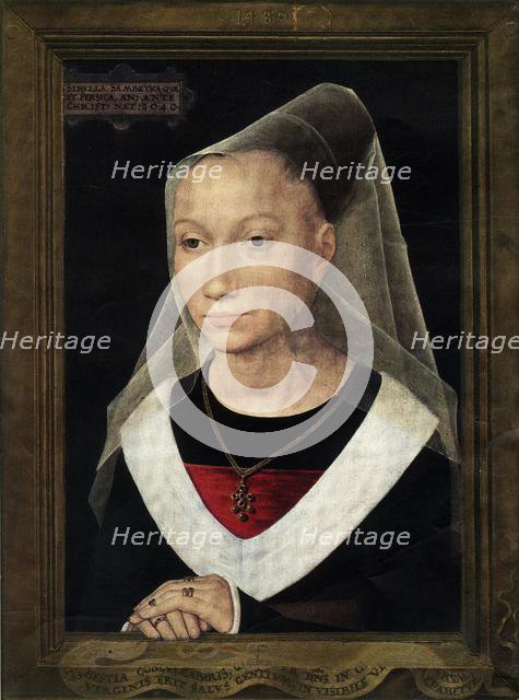 'Portrait of Marie, daughter of Willem Moreel', 1480. Creator: Hans Memling.
