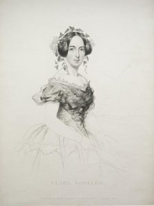 Clara Novello, 1852. Creator: William Humphreys (British, 1794-1865).