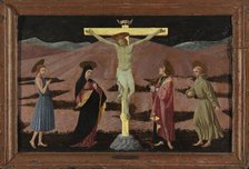 The Crucifixion with the Virgin, Saint John the Baptist, Saint John the Evangelist and Saint...1460. Creator: Paolo Uccello.