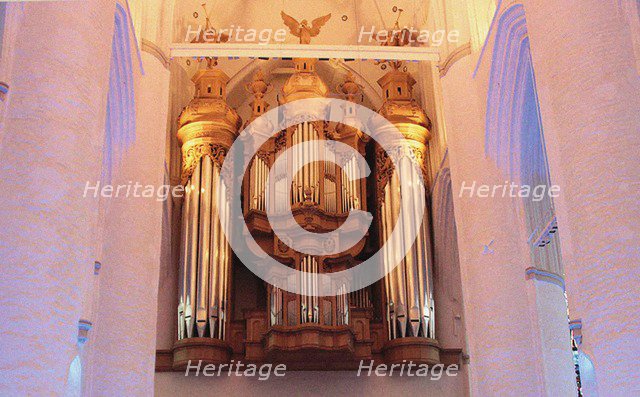 The Organ in the St. Catherine's Church in Hamburg.
