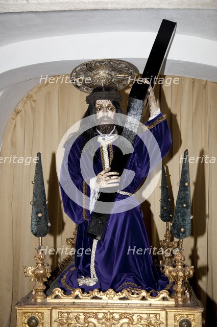 A statue of the Christ, Sao Francisco Church, Evora, Portugal, 2009. Artist: Samuel Magal