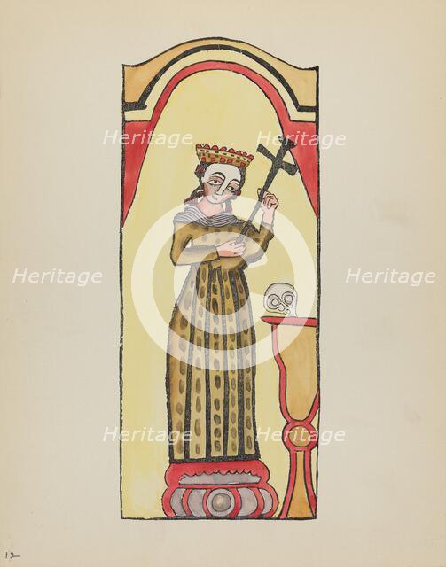 Plate 12: Saint Rita: From Portfolio "Spanish Colonial Designs of New Mexico", 1935/1942. Creator: Unknown.
