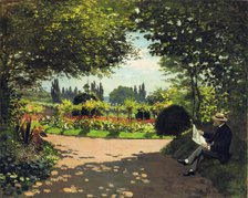 Adolphe Monet in the Garden of Le Coteau at Sainte-Adresse, 1867.