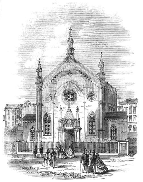 New Protestant church at Leghorn, 1864. Creator: Unknown.