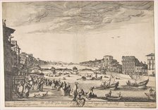 Game of the Bridge, Pisa, 1634. Creator: Stefano della Bella.