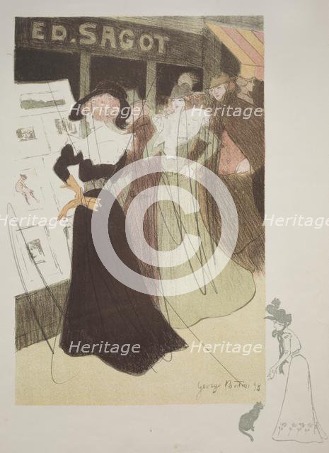 Sagot's Gallery, 1898. Creator: Georges Alfred Bottini (French, 1874-1907); Edmond D. Sagot.