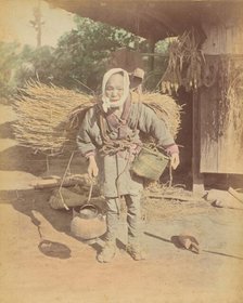 Elderly Japanese Woman Farm Laborer, 1870s-1890s. Creator: Kusakabe Kimbei.