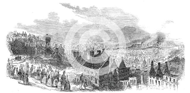 St. Rocks, Quebec, after the late fire - sketched by a correspondent, 1845. Creator: Unknown.