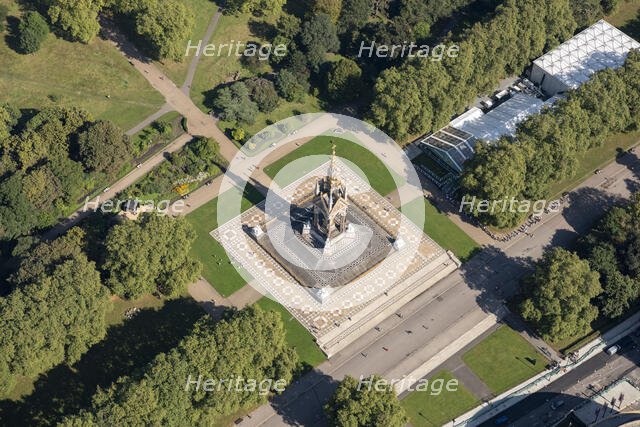 The Albert Memorial in Kensington Gardens, Kensington, London, 2021. Creator: Damian Grady.