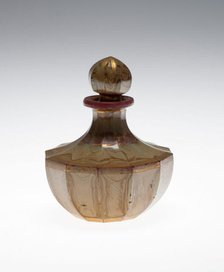 Lithyalin Scent Bottle, Bohemia, c. 1830. Creator: Friedrich Egerman.