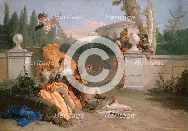 Rinaldo and Armida in Her Garden, 1742/45. Creator: Giovanni Battista Tiepolo.