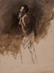 Study for Standing Shepherd, 1831 or 1832. Creator: Thomas Cole.