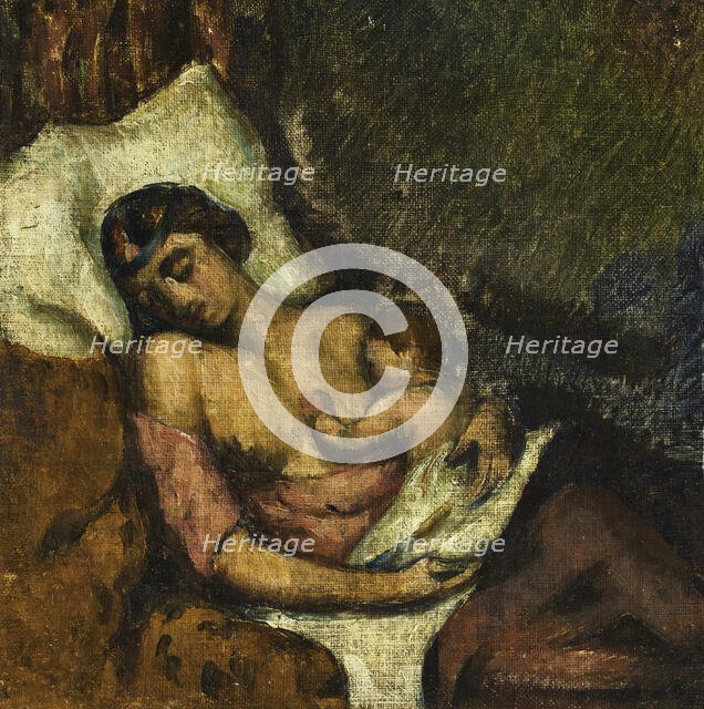 Nursing Woman, c1872. Creator: Cézanne, Paul (1839-1906).