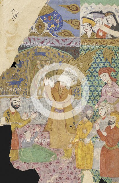 Miniature Depicting Prophet, 17th century or later. Creator: Unknown.