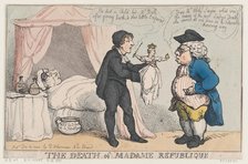 The Death of Madame Republique, December 14, 1804., December 14, 1804. Creator: Thomas Rowlandson.