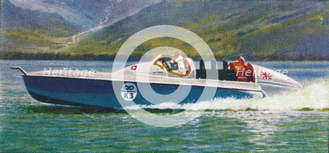 'Sir Malcolm Campbell's Bluebird', 1938. Artist: Unknown.