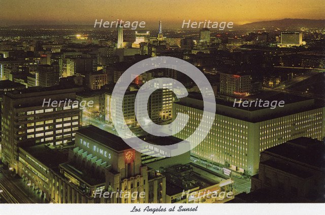 Sunset, Los Angeles, California, USA, 1970. Artist: Unknown