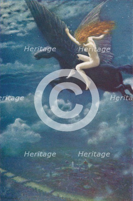 Dream Idyll (A Valkyrie), 1902, (1905) Artist: Edward Robert Hughes